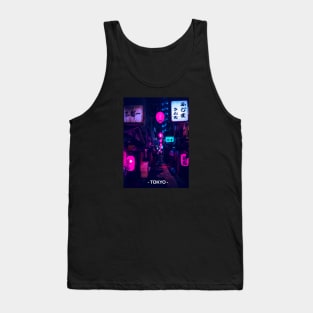 Tokyo Street Neon Synthwave Tank Top